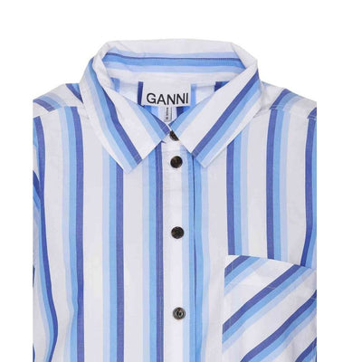 Ganni Cotton Striped Shirt