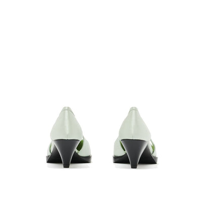 Prada Cut-Out Satin Pumps