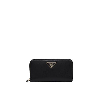 Prada Leather Logo Wallet