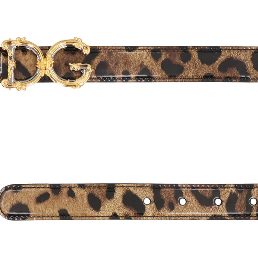 Dolce &amp; Gabbana leren logo riem