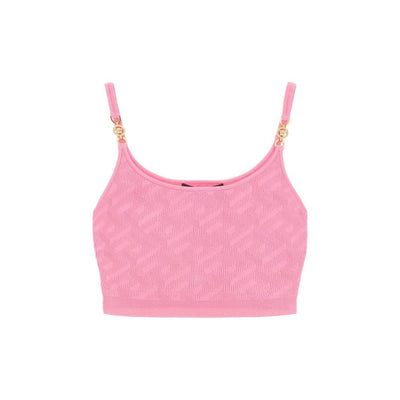 Versace La Greca Cropped Top