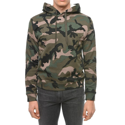 Sweat à capuche à motif camouflage Valentino