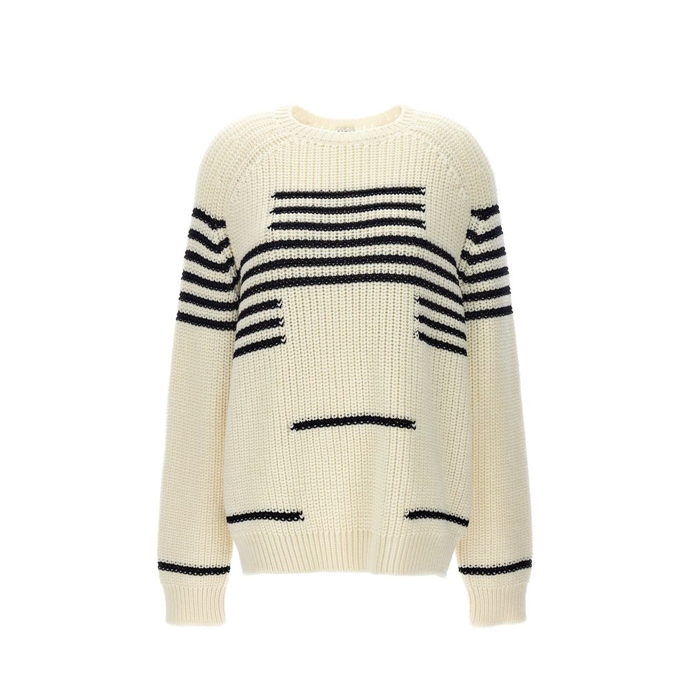 Pull rayé en laine mélangée Loewe