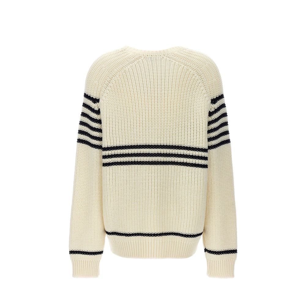 Pull rayé en laine mélangée Loewe