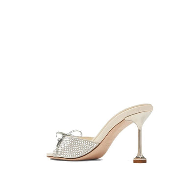Miu Miu Leather Crystals-muiltjes