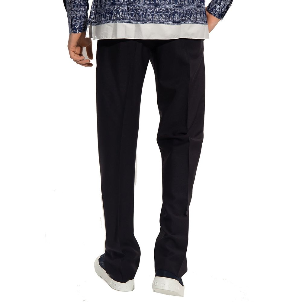 Salvatore Ferragamo Katoenen en Zijden Broek