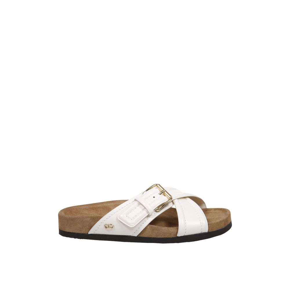 Valentino Garavani leren platte sandalen