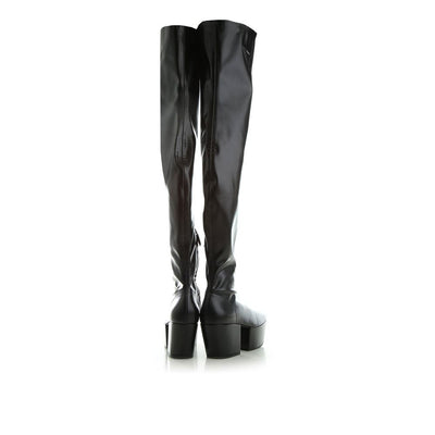 Prada Leather Platform Boots
