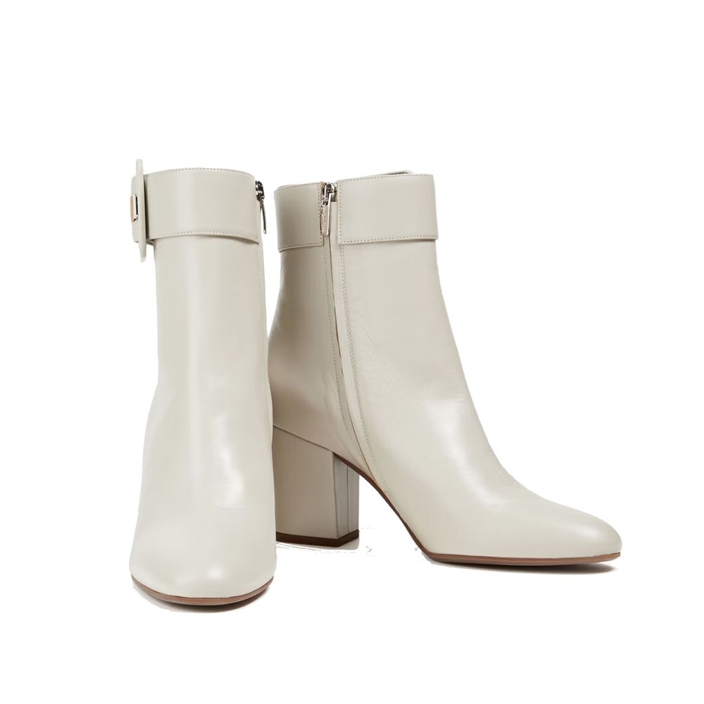 Bottines en cuir à boucles Sergio Rossi