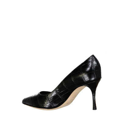 Sergio Rossi Godiva 075 Croc-Effect Leather Pumps
