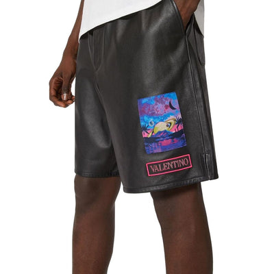 Valentino leren shorts