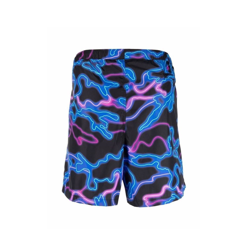 Valentino Neon-Print Zwemshorts