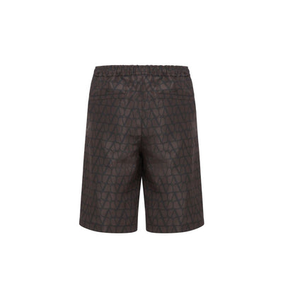 Valentino Logo Silk Shorts