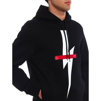 Sweat à capuche avec logo Neil Barrett