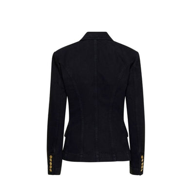 Blazer en jean croisé Balmain