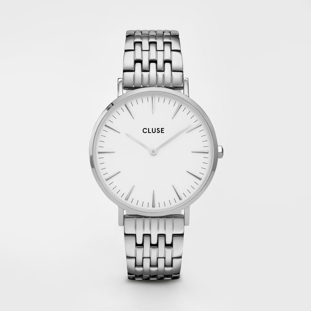 Cluse Zilveren Horloge van Roestvrij Staal