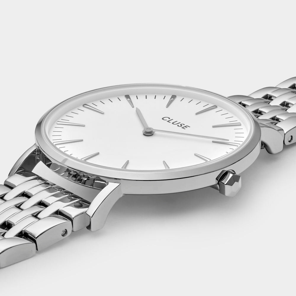 Cluse Zilveren Horloge van Roestvrij Staal
