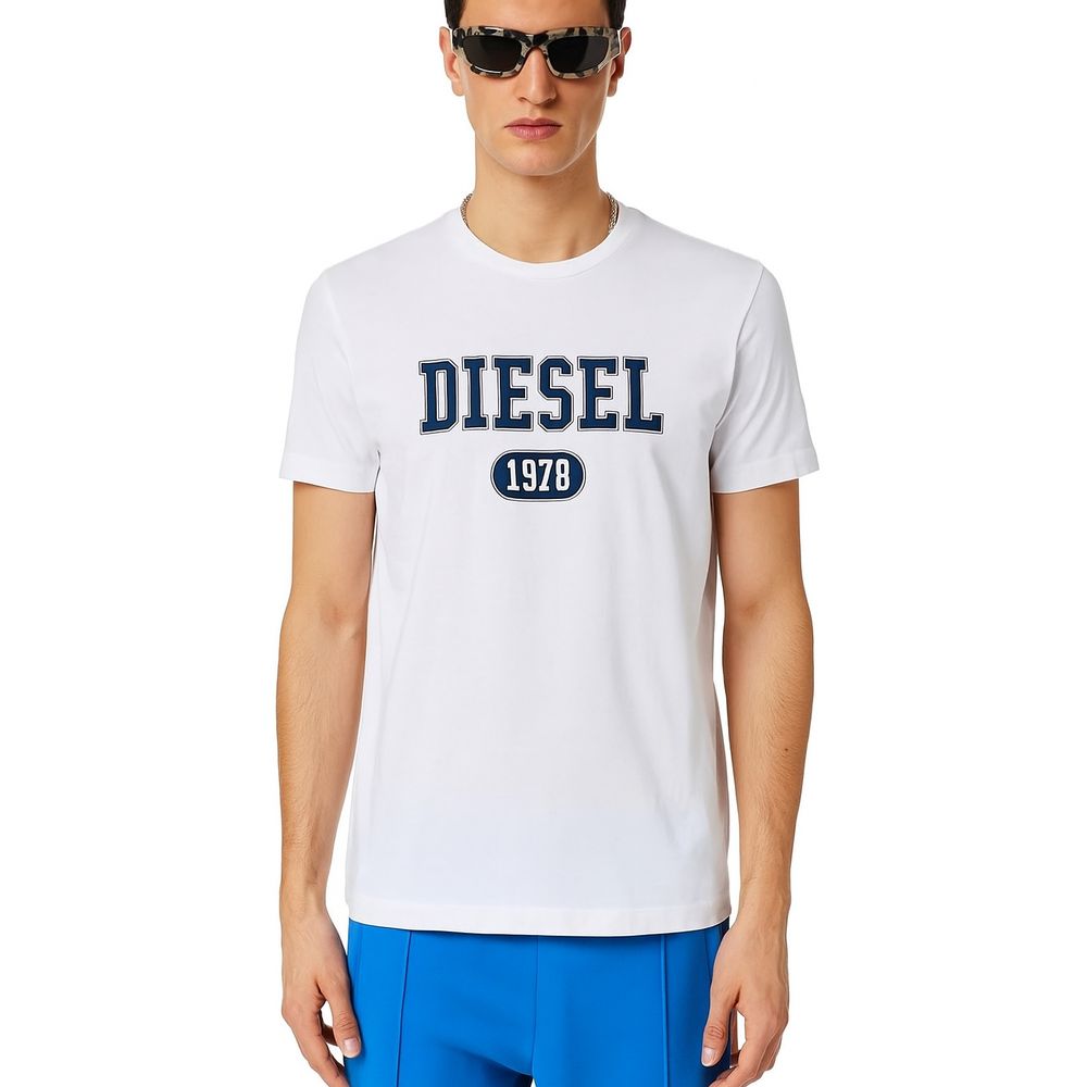 Diesel Wit Katoenen T-shirt