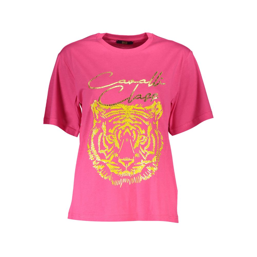 Hauts et t-shirts en coton rose Cavalli Class