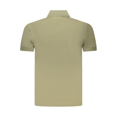 Hugo Boss Green Cotton Men Polo Shirt