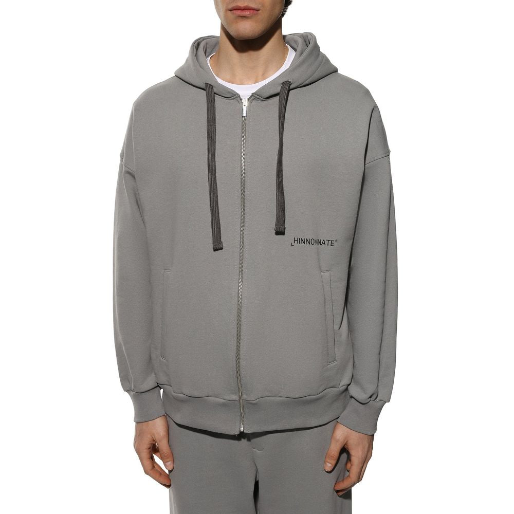 Hinnominate Grijze Katoenen Heren Hoodie