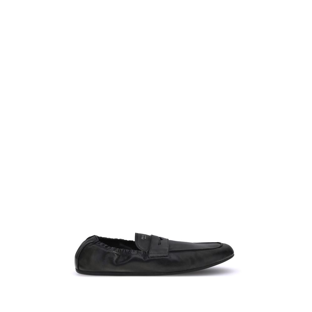 Prada Antiqued leren Shuffle Loafers