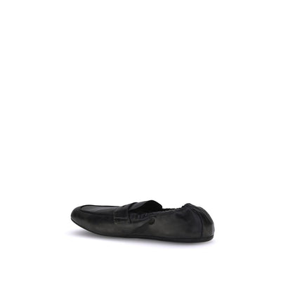 Prada Antiqued leren Shuffle Loafers