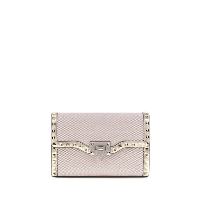 Petit sac à bandoulière Rockstud en toile Valentino Garavani