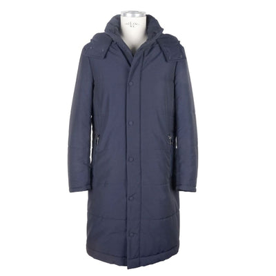 Imperméable homme en laine bleue fabriqué en Italie