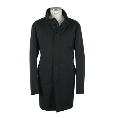Veste en laine noire fabriquée en Italie