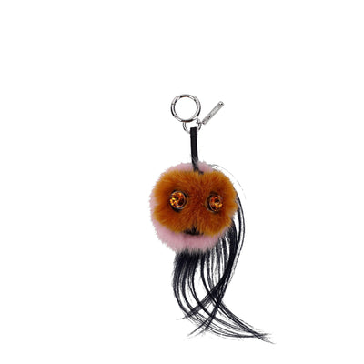 Fendi Bruine Bont Sleutelhangers