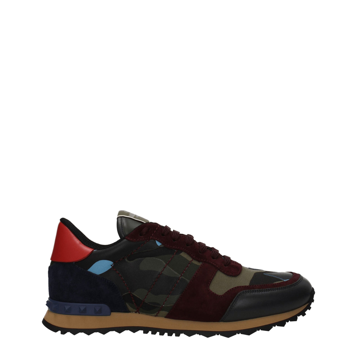 Valentino Garavani groene leren sportschoenen