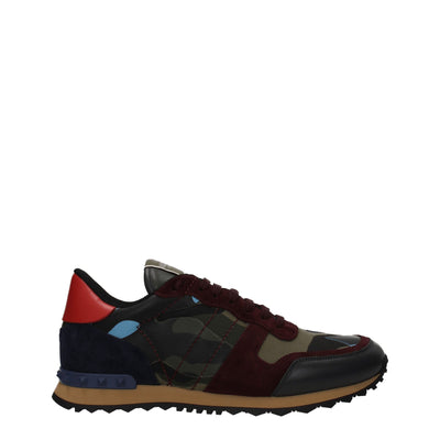 Valentino Garavani groene leren sportschoenen