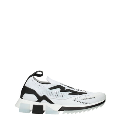 Dolce &amp; Gabbana witte stoffen sportschoenen