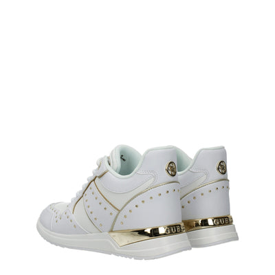 Guess Witte Polyethyleen Sneakers