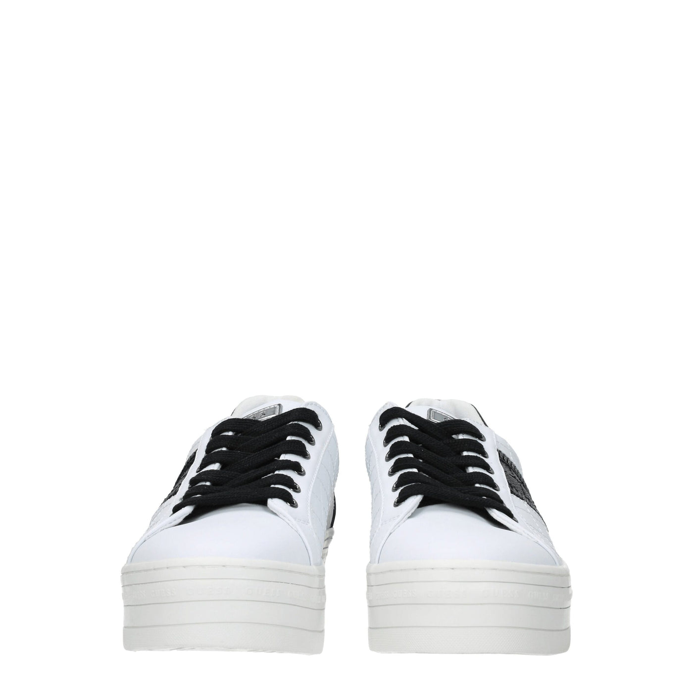 Guess witte polyethyleen platform sneakers