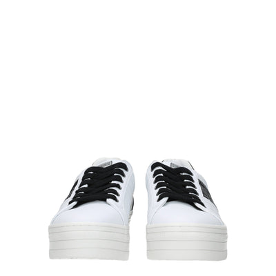 Guess witte polyethyleen platform sneakers