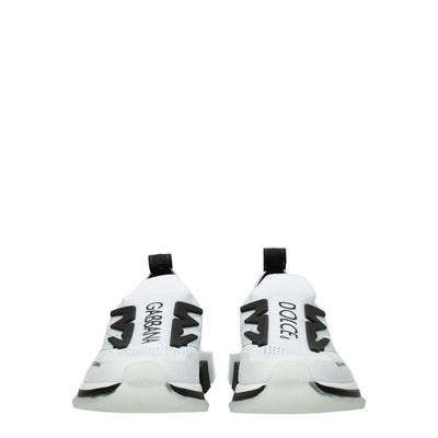 Dolce &amp; Gabbana witte stoffen sportschoenen