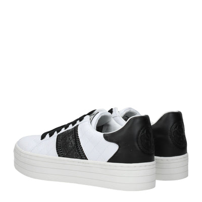 Guess witte polyethyleen platform sneakers
