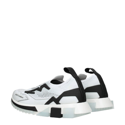 Dolce &amp; Gabbana witte stoffen sportschoenen