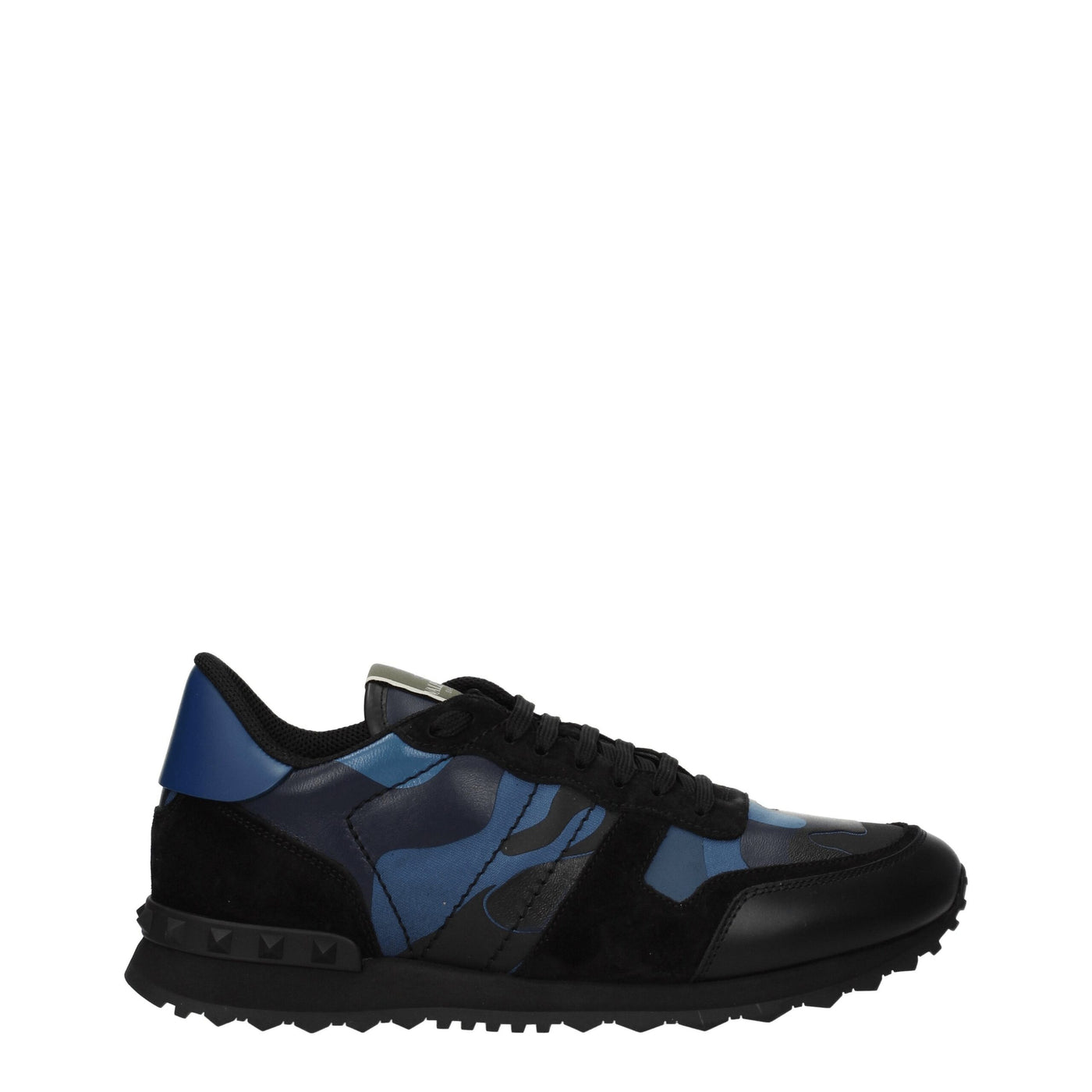 Valentino Garavani Blauwe Leren Lage Schoenen