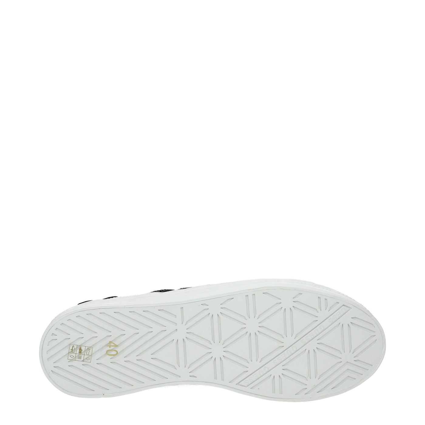 Guess witte polyethyleen platform sneakers