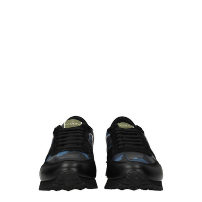 Valentino Garavani Blauwe Leren Lage Schoenen