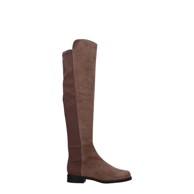 Cuissardes en cuir marron Stuart Weitzman