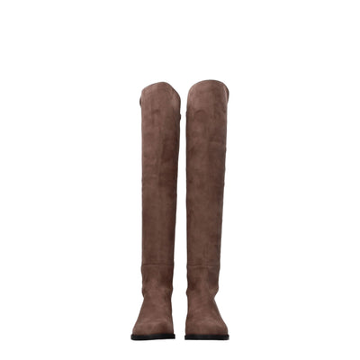 Cuissardes en cuir marron Stuart Weitzman