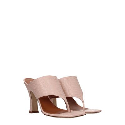 Paris Texas roze leren stiletto hakken sandalen