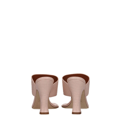 Paris Texas roze leren stiletto hakken sandalen