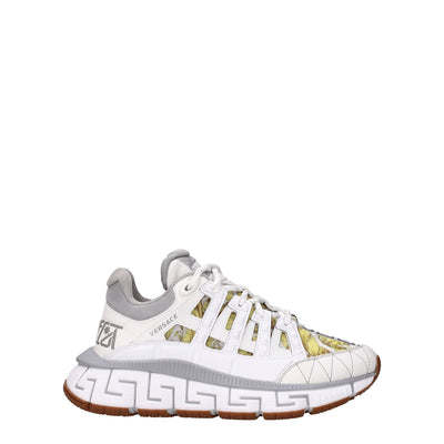Versace witte leren sportschoenen
