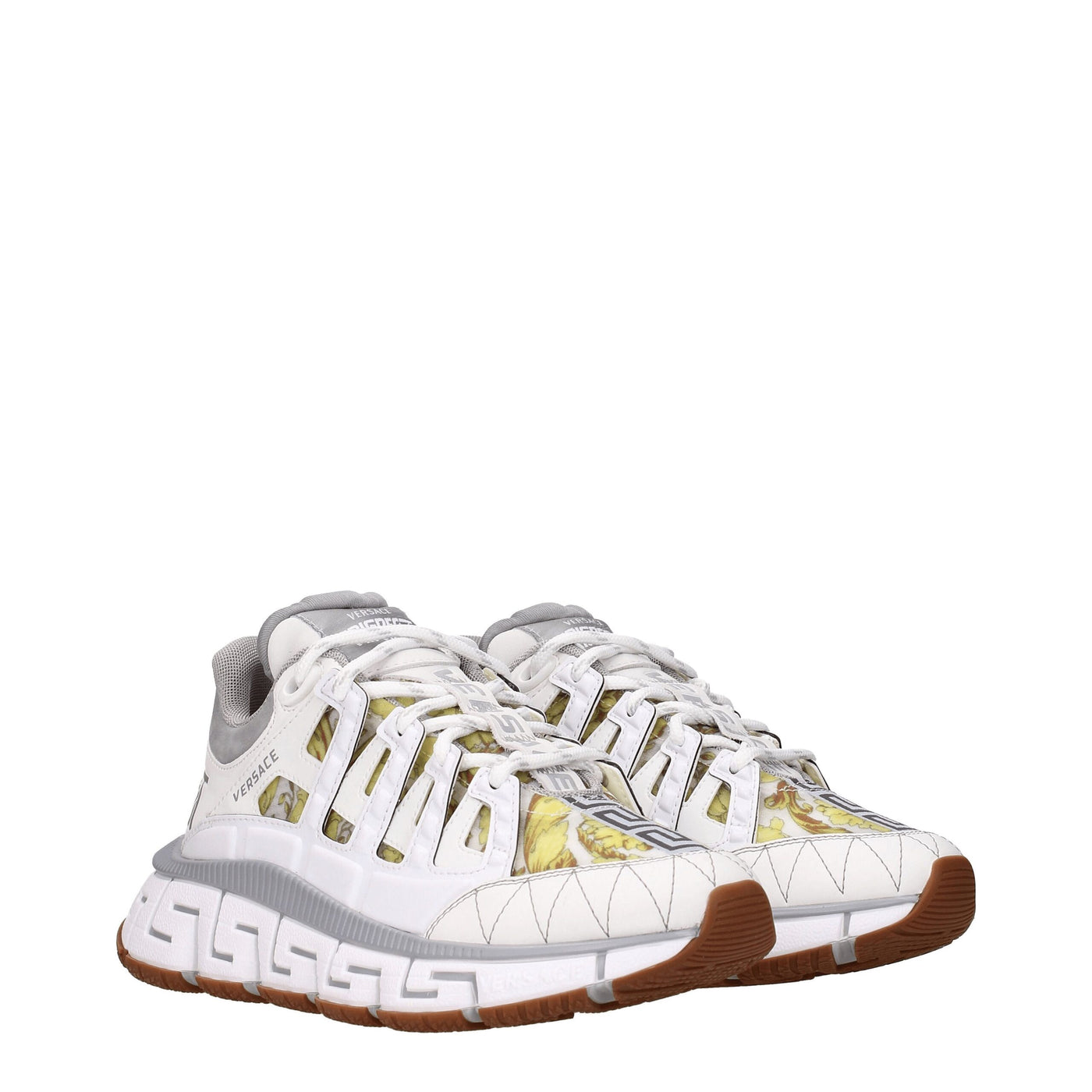 Versace witte leren sportschoenen
