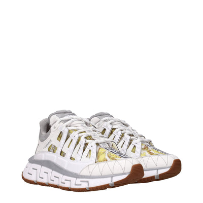 Versace witte leren sportschoenen